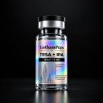 A GothamPeps research vial with a holographic label